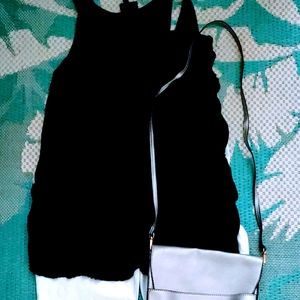 Mossimo black ruffled top